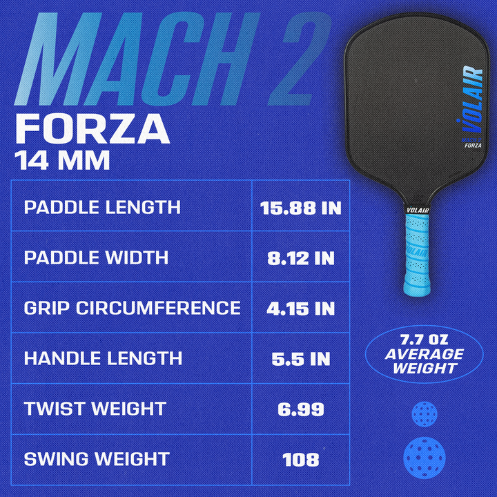 Pala de Pickleball Mach 2 Forza