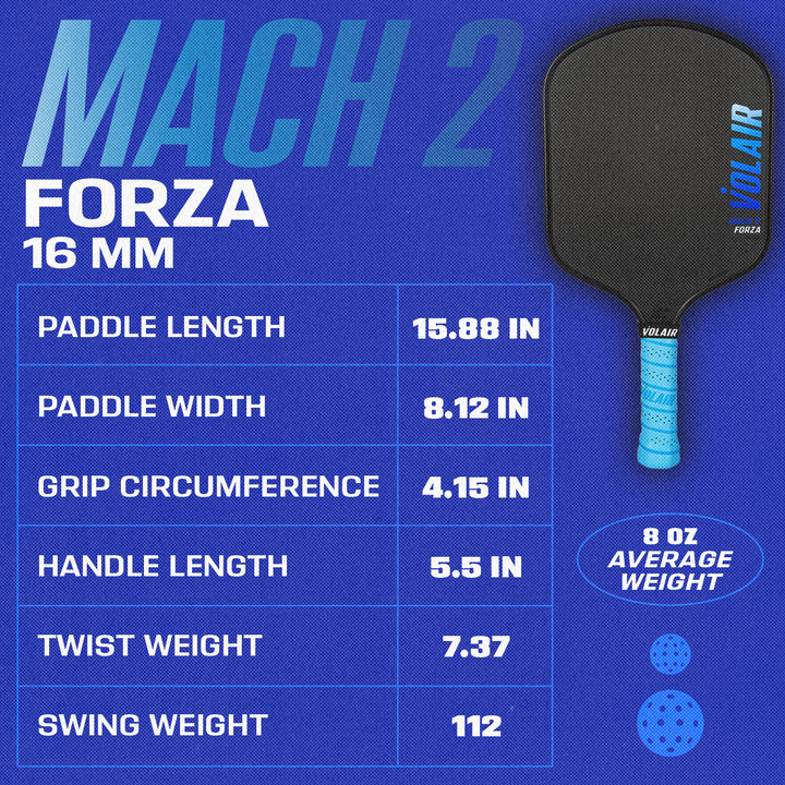 Pala de Pickleball Mach 2 Forza