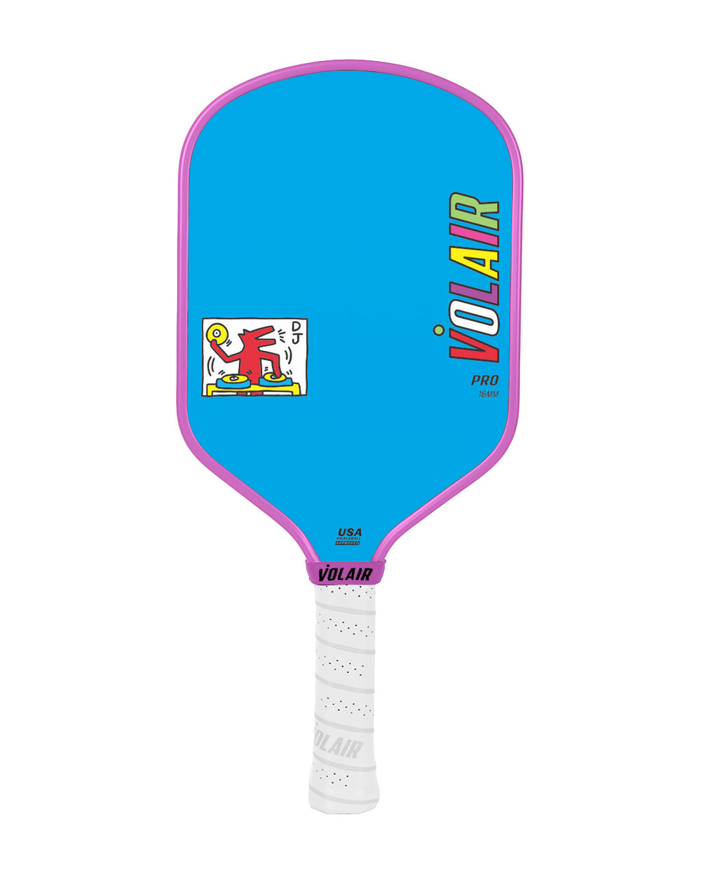 Pro 1 Pickleball Paddle 16mm: Keith Haring #4