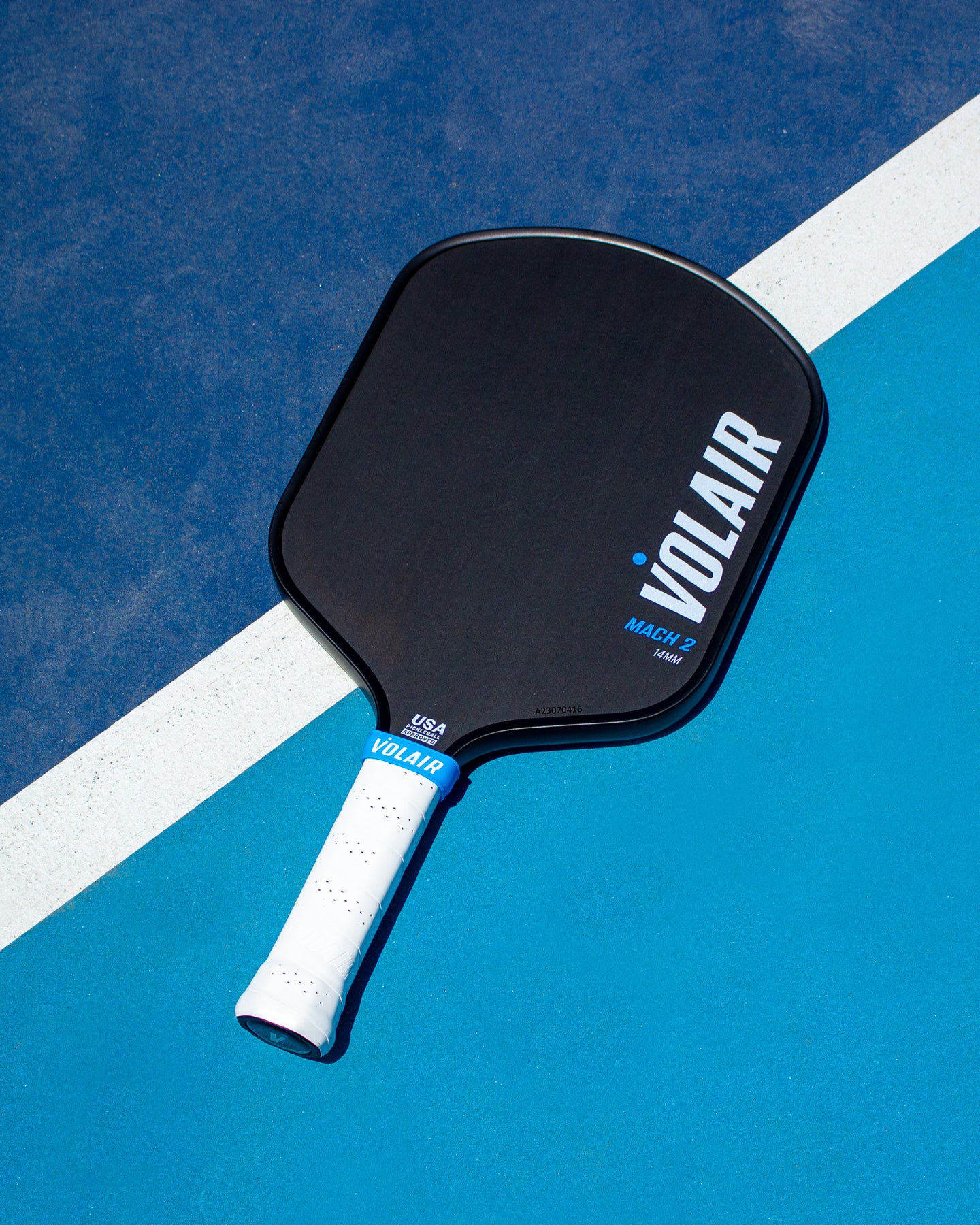 Volair Mach 2 Pickleball Paddle - Wide Body Design For Better Control & Power - Toray T700 Carbon Fiber - USAPA Approved